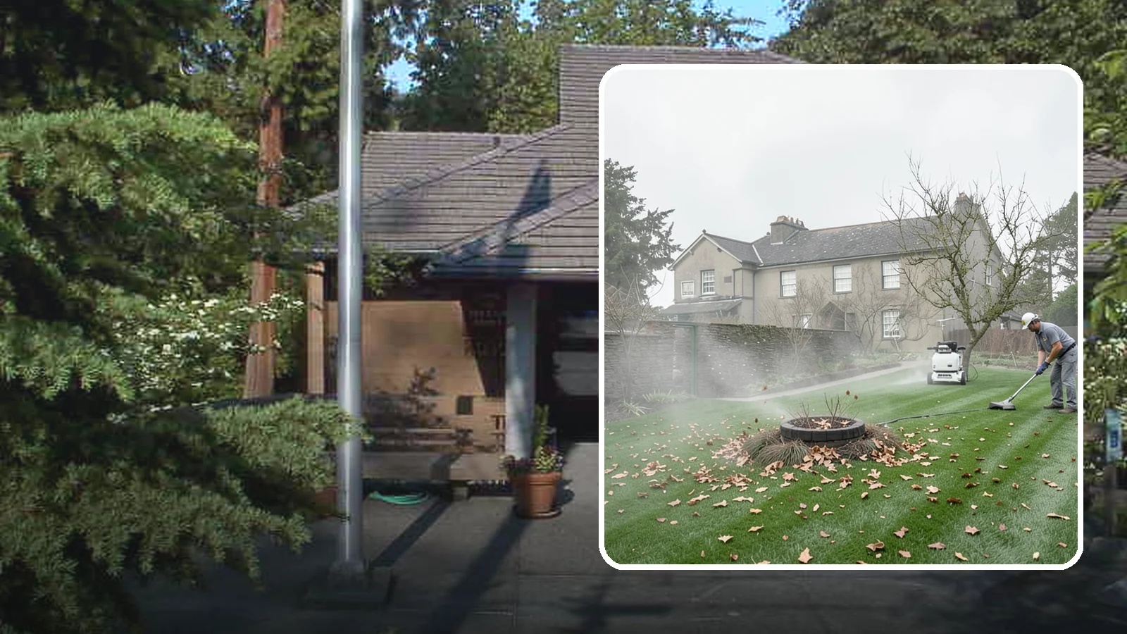 Lawn Blowing in Yarrow Point, King County, WA - Clear fallen leaves, fir needles, and yard debris from your turf and hardscapes with thorough power blowing.