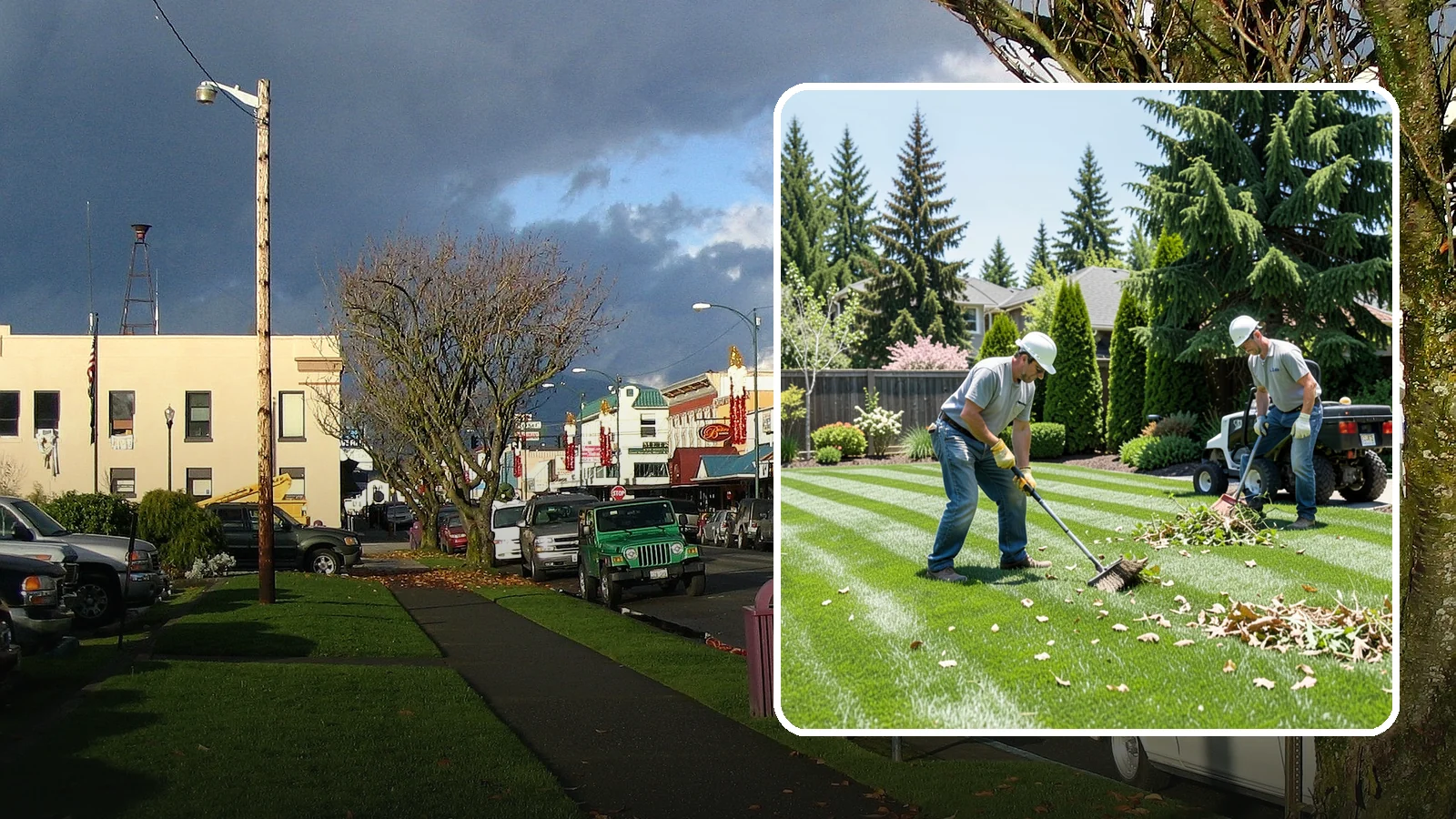 Lawn Cleanup in Arlington, Snohomish County, WA - Refresh a neglected yard with a full cleanup of leaves, debris, weeds, and overgrowth in a single visit.