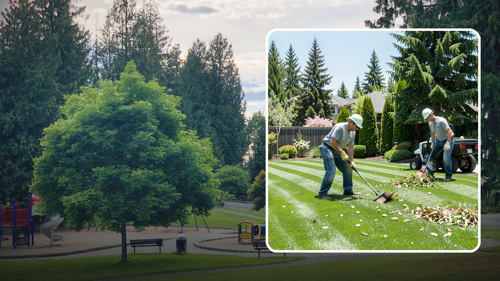 Lawn Cleanup in Bonney Lake, Pierce County, WA - Refresh a neglected yard with a full cleanup of leaves, debris, weeds, and overgrowth in a single visit.