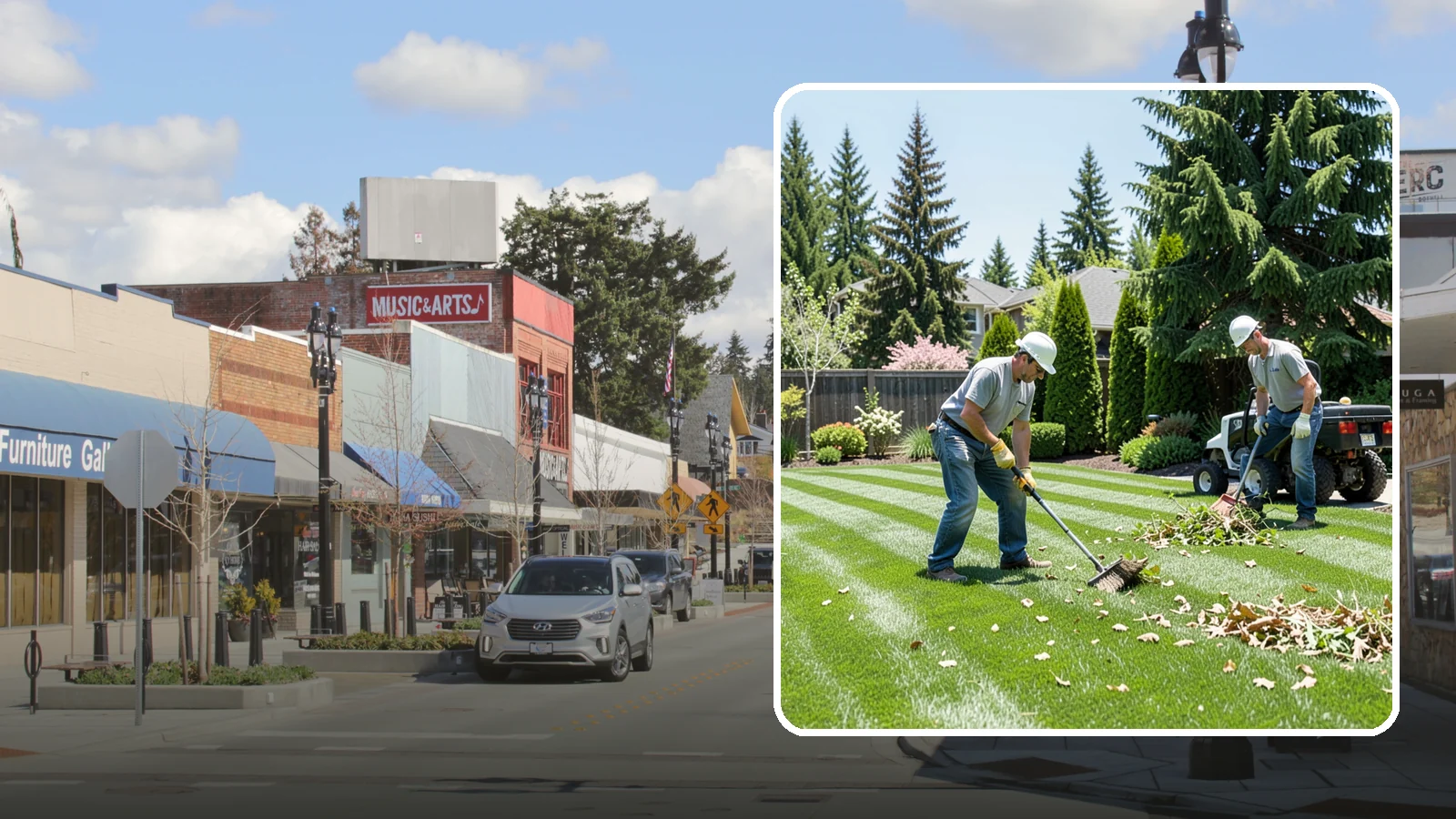 Lawn Cleanup in Bothell, King County, WA - Refresh a neglected yard with a full cleanup of leaves, debris, weeds, and overgrowth in a single visit.