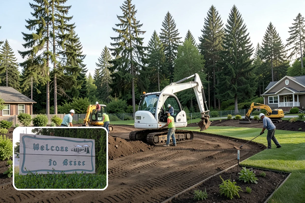 Lawn Cleanup in Brier, Snohomish County, WA - One-visit reset for neglected or seasonal yards