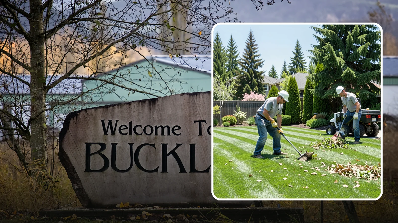 Lawn Cleanup in Buckley, Pierce County, WA - Refresh a neglected yard with a full cleanup of leaves, debris, weeds, and overgrowth in a single visit.