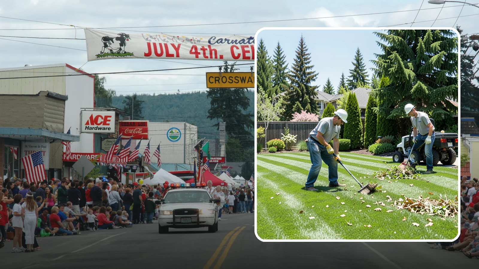 Lawn Cleanup in Carnation, King County, WA - Refresh a neglected yard with a full cleanup of leaves, debris, weeds, and overgrowth in a single visit.