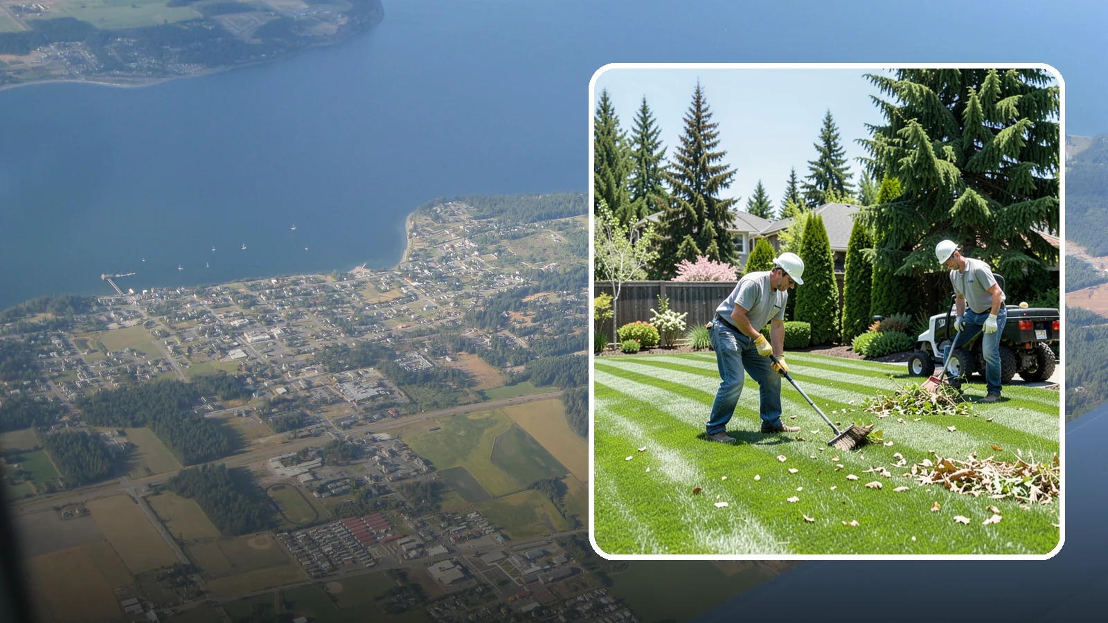 Lawn Cleanup in Coupeville, Island County, WA - Refresh a neglected yard with a full cleanup of leaves, debris, weeds, and overgrowth in a single visit.