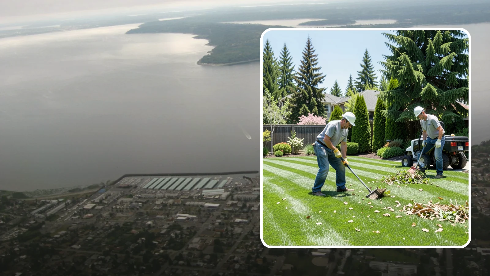 Lawn Cleanup in Des Moines, King County, WA - Refresh a neglected yard with a full cleanup of leaves, debris, weeds, and overgrowth in a single visit.