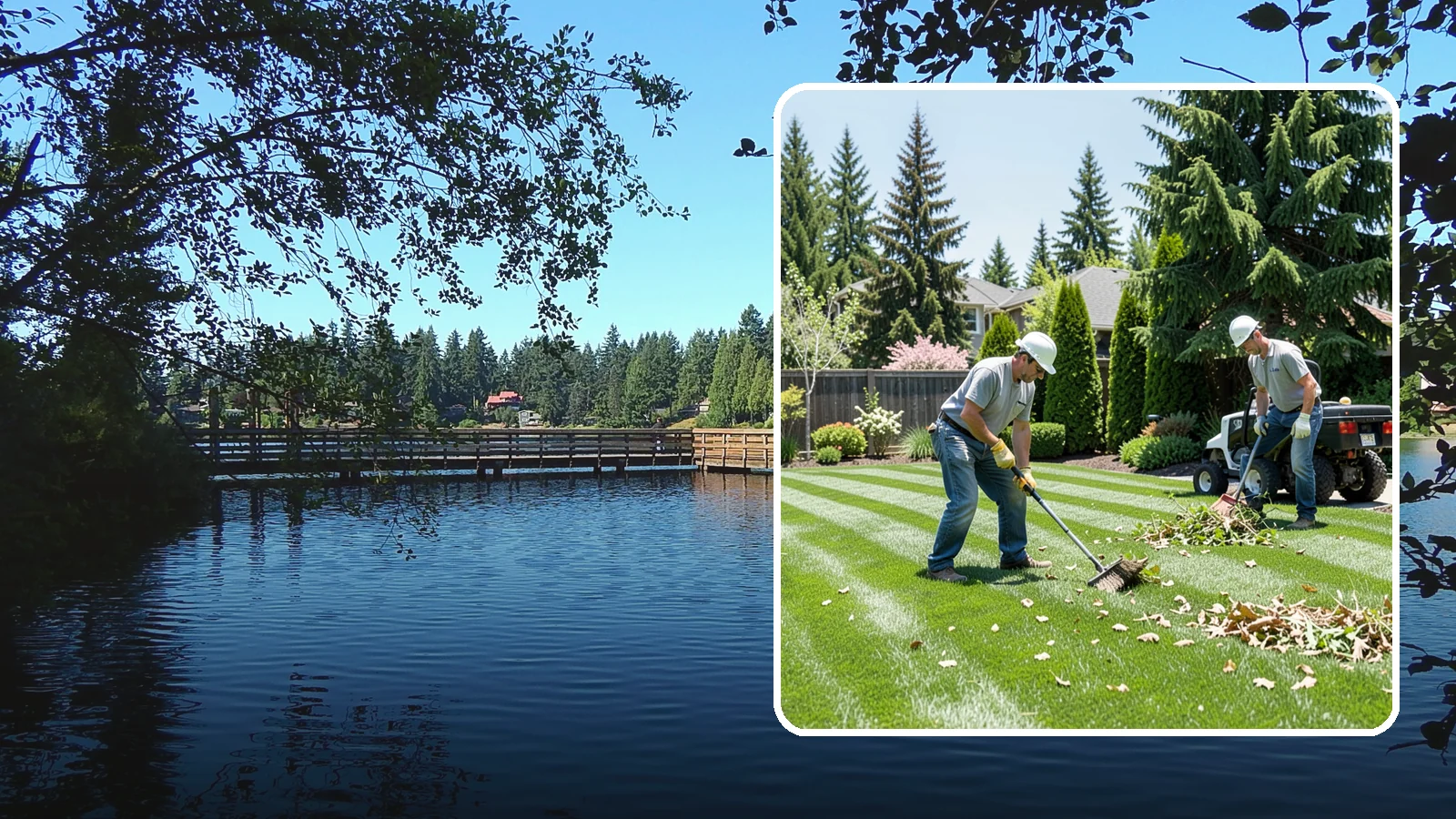 Lawn Cleanup in Federal Way, King County, WA - Refresh a neglected yard with a full cleanup of leaves, debris, weeds, and overgrowth in a single visit.