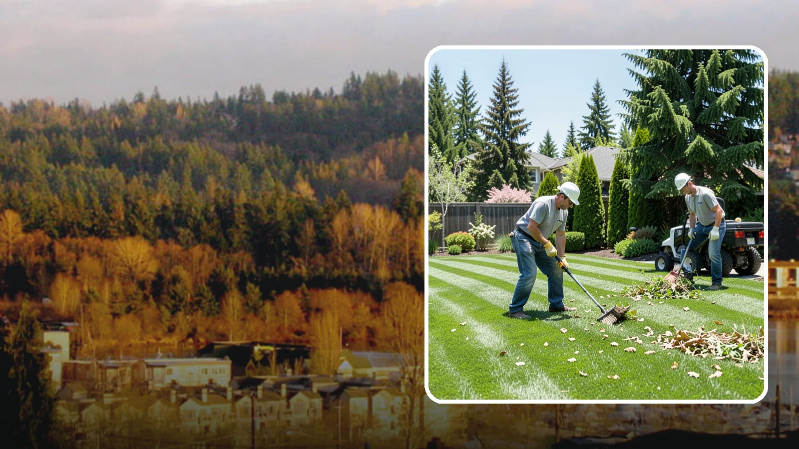 Lawn Cleanup in Kenmore, King County, WA - Refresh a neglected yard with a full cleanup of leaves, debris, weeds, and overgrowth in a single visit.