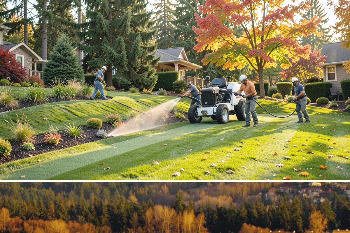 Lawn Cleanup in Kenmore, King County, WA - Spring and fall are the prime windows for a full cleanup, aligning with the Northwest's growth startup and the end-of-season leaf...