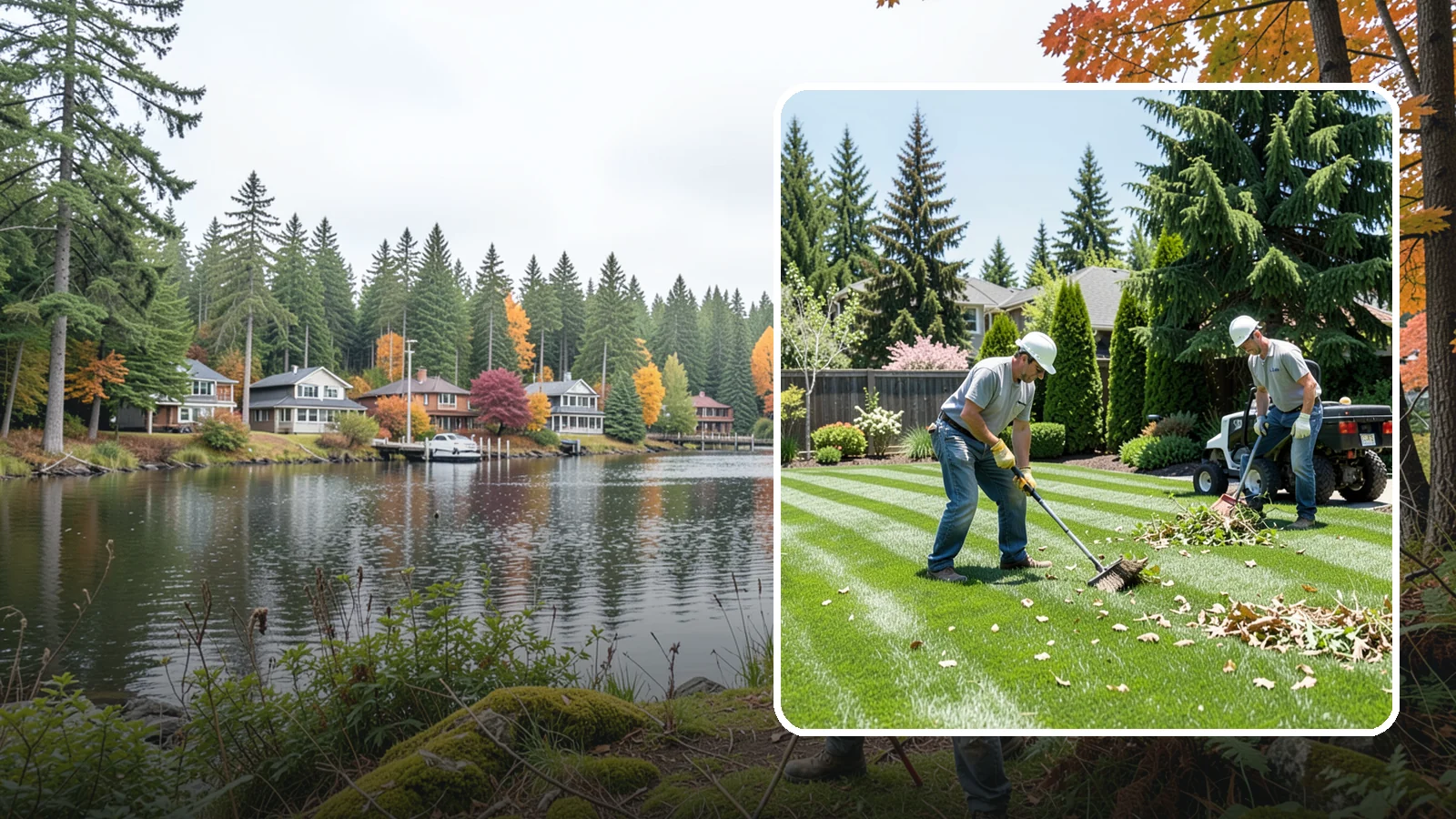 Lawn Cleanup in La Conner, Skagit County, WA - Refresh a neglected yard with a full cleanup of leaves, debris, weeds, and overgrowth in a single visit.