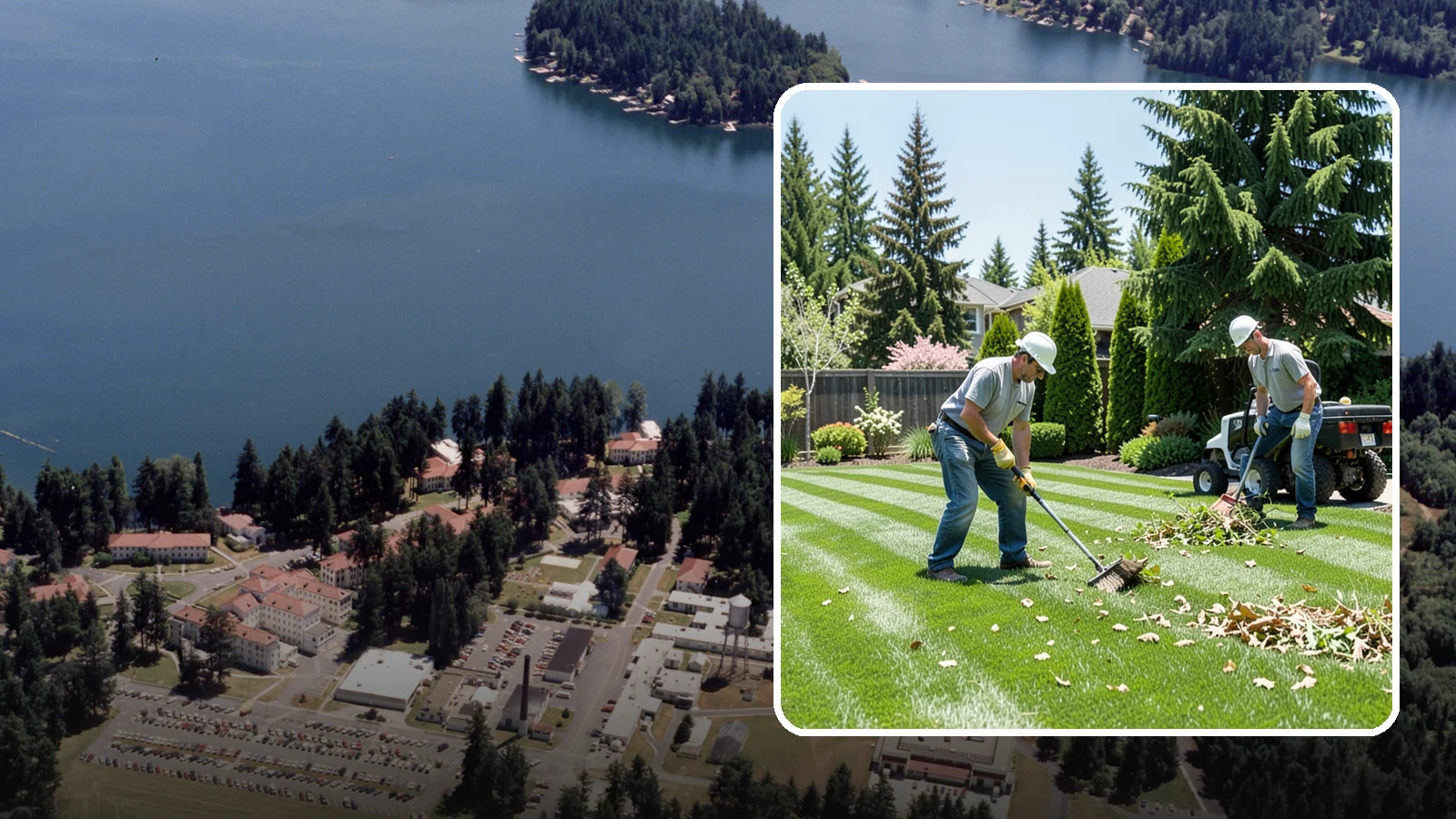 Lawn Cleanup in Lakewood, Pierce County, WA - Refresh a neglected yard with a full cleanup of leaves, debris, weeds, and overgrowth in a single visit.