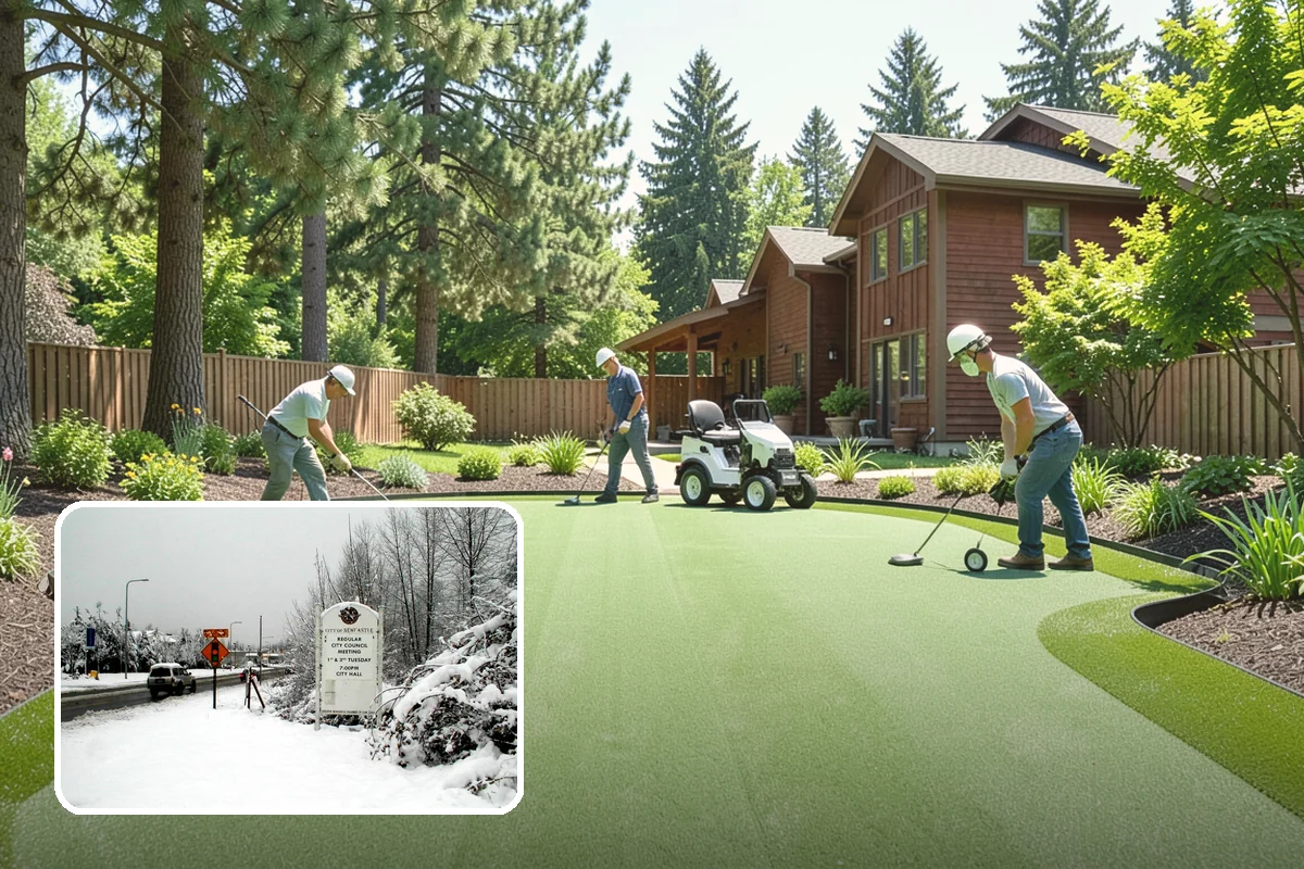 Lawn Cleanup in Newcastle, King County, WA - One-visit reset for neglected or seasonal yards