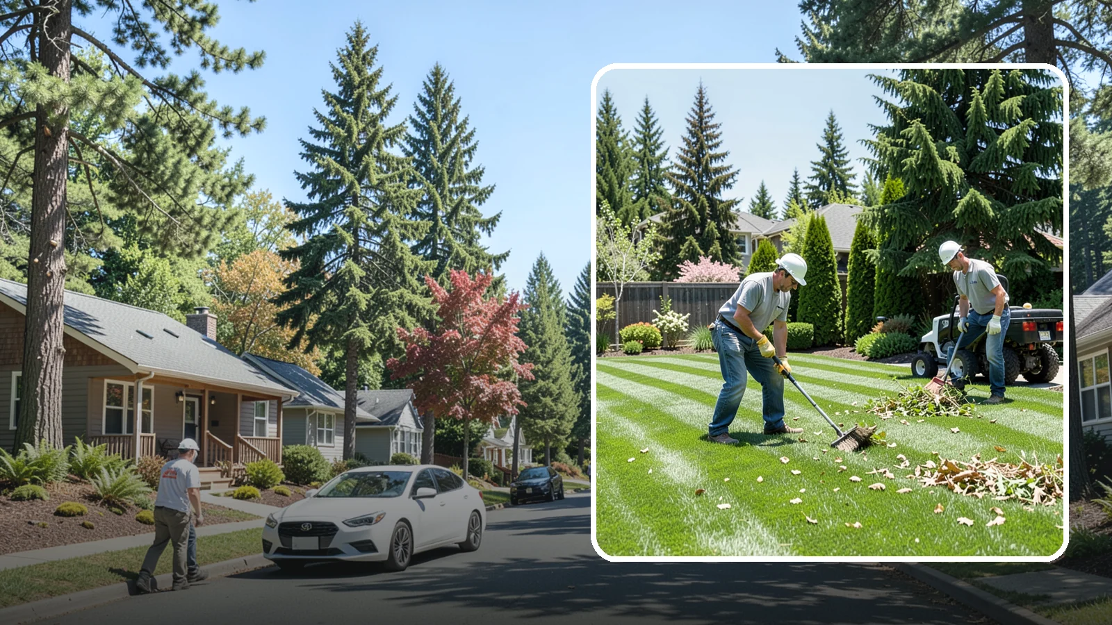 Lawn Cleanup in Orting, Pierce County, WA - Refresh a neglected yard with a full cleanup of leaves, debris, weeds, and overgrowth in a single visit.