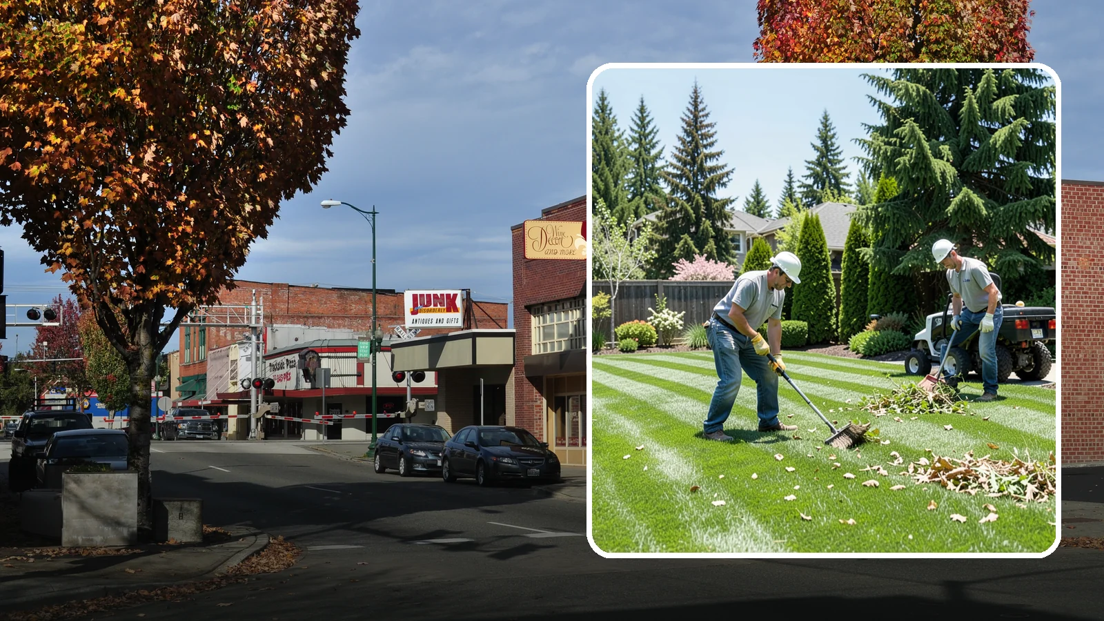 Lawn Cleanup in Puyallup, Pierce County, WA - Refresh a neglected yard with a full cleanup of leaves, debris, weeds, and overgrowth in a single visit.