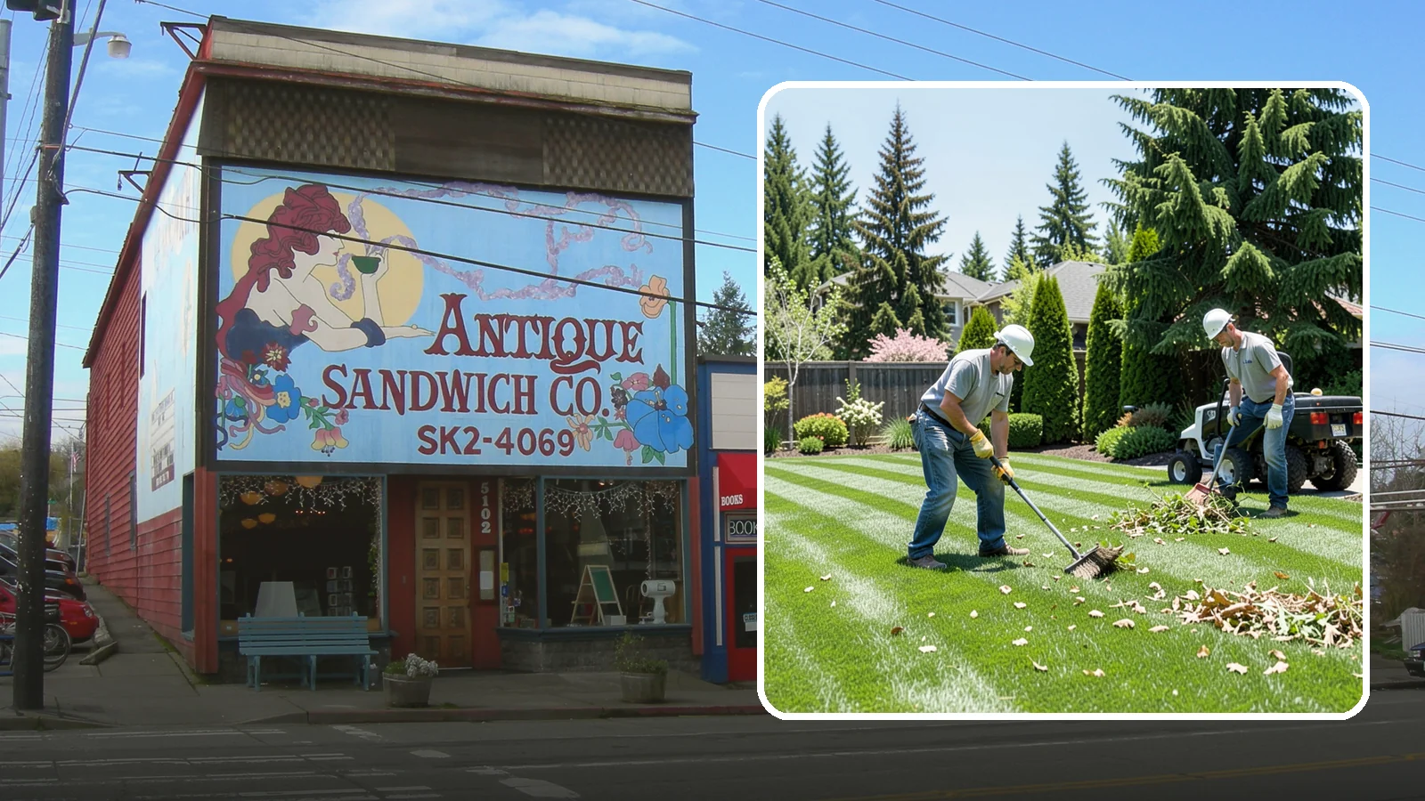 Lawn Cleanup in Ruston, Pierce County, WA - Refresh a neglected yard with a full cleanup of leaves, debris, weeds, and overgrowth in a single visit.