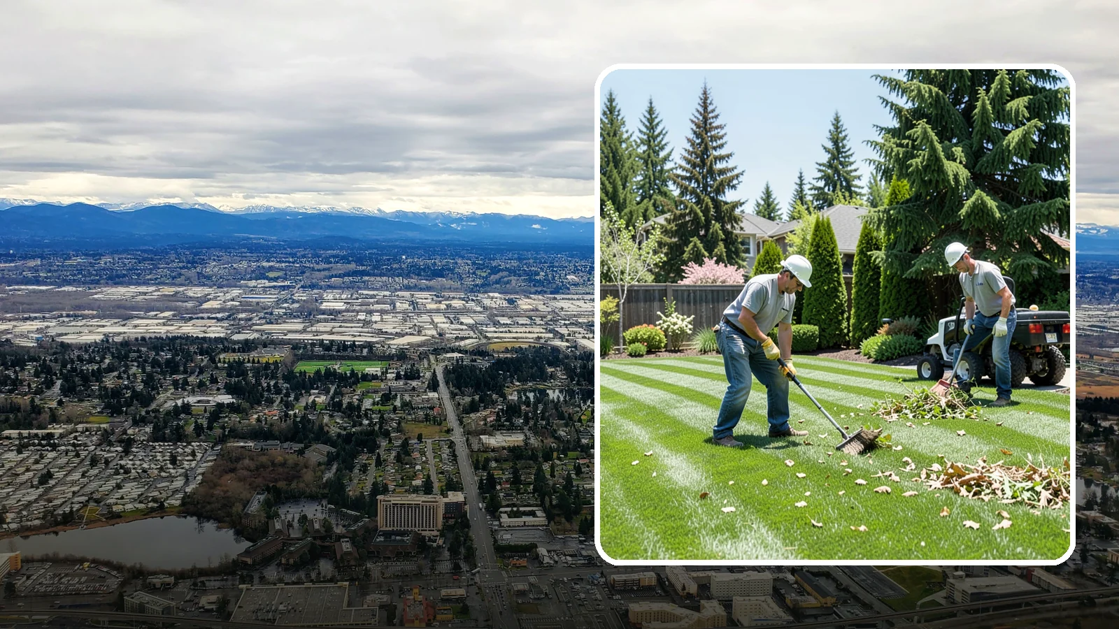 Lawn Cleanup in SeaTac, King County, WA - Refresh a neglected yard with a full cleanup of leaves, debris, weeds, and overgrowth in a single visit.