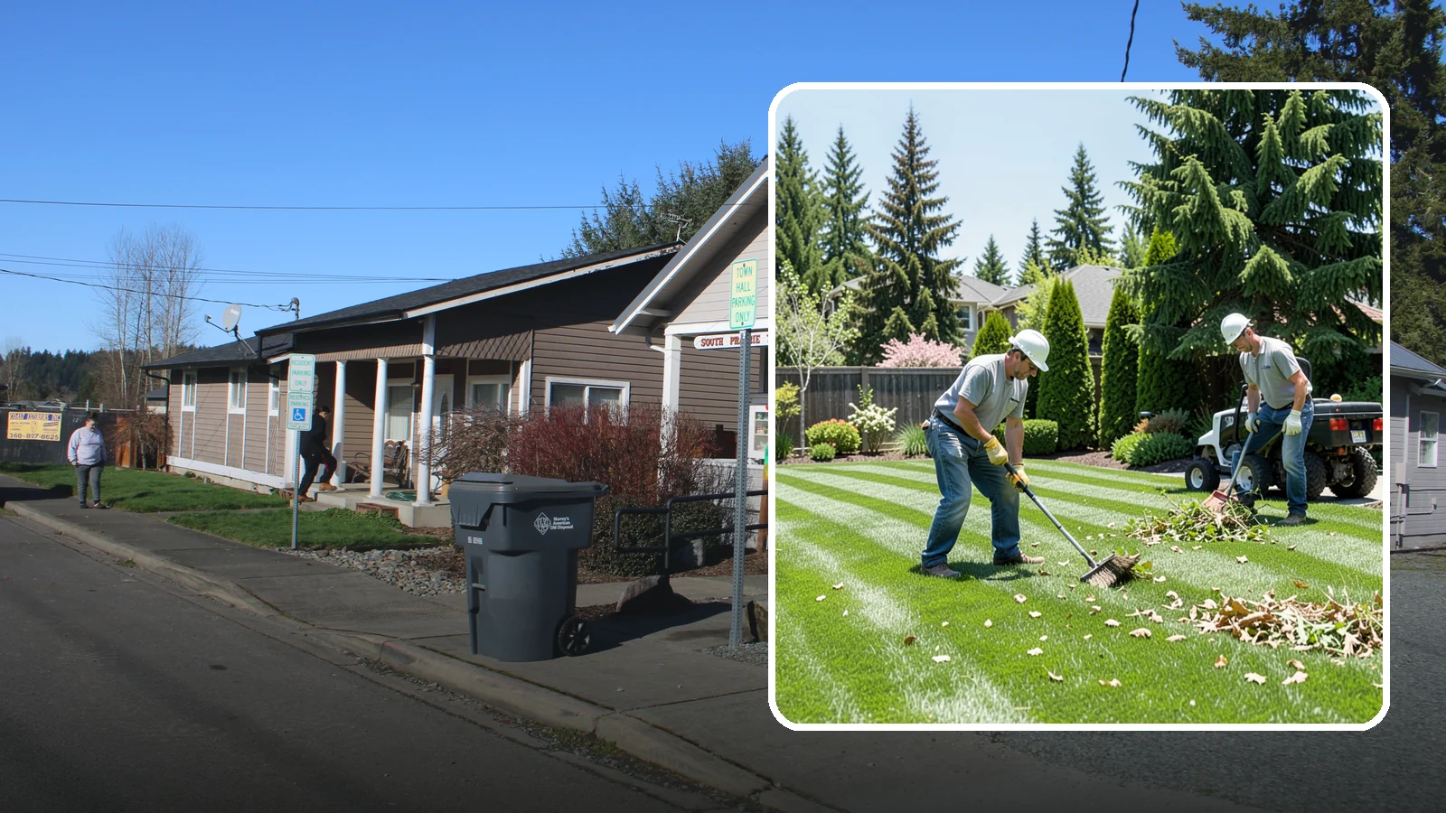 Lawn Cleanup in South Prairie, Pierce County, WA - Refresh a neglected yard with a full cleanup of leaves, debris, weeds, and overgrowth in a single visit.