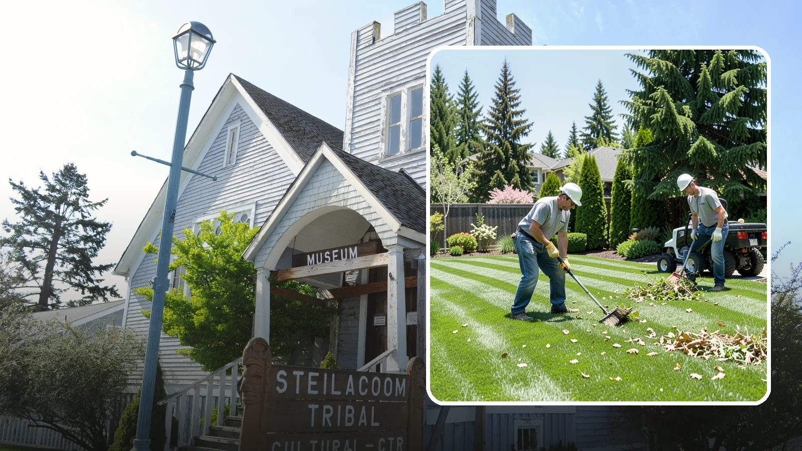 Lawn Cleanup in Steilacoom, Pierce County, WA - Refresh a neglected yard with a full cleanup of leaves, debris, weeds, and overgrowth in a single visit.