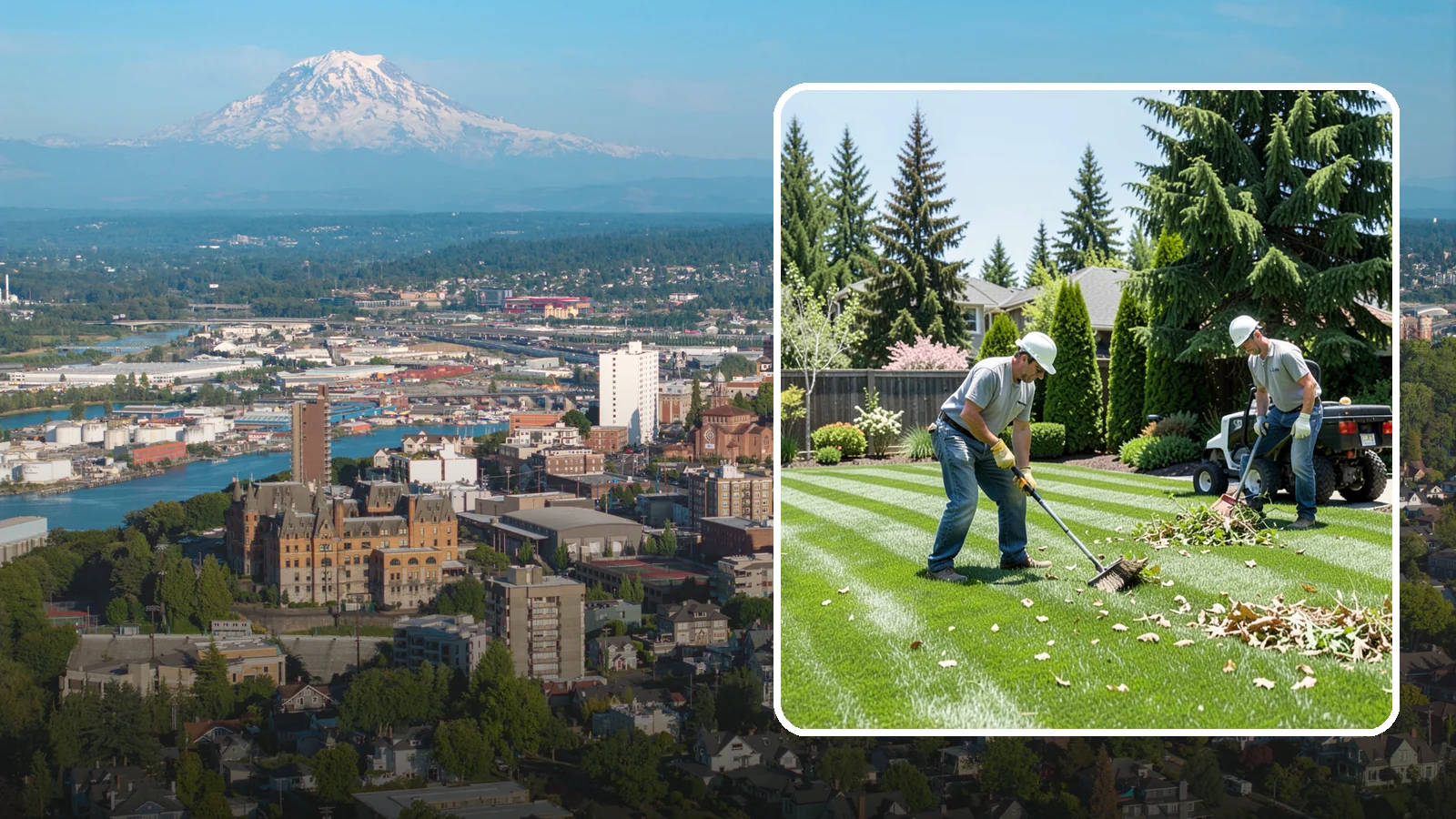 Lawn Cleanup in Tacoma, Pierce County, WA - Refresh a neglected yard with a full cleanup of leaves, debris, weeds, and overgrowth in a single visit.
