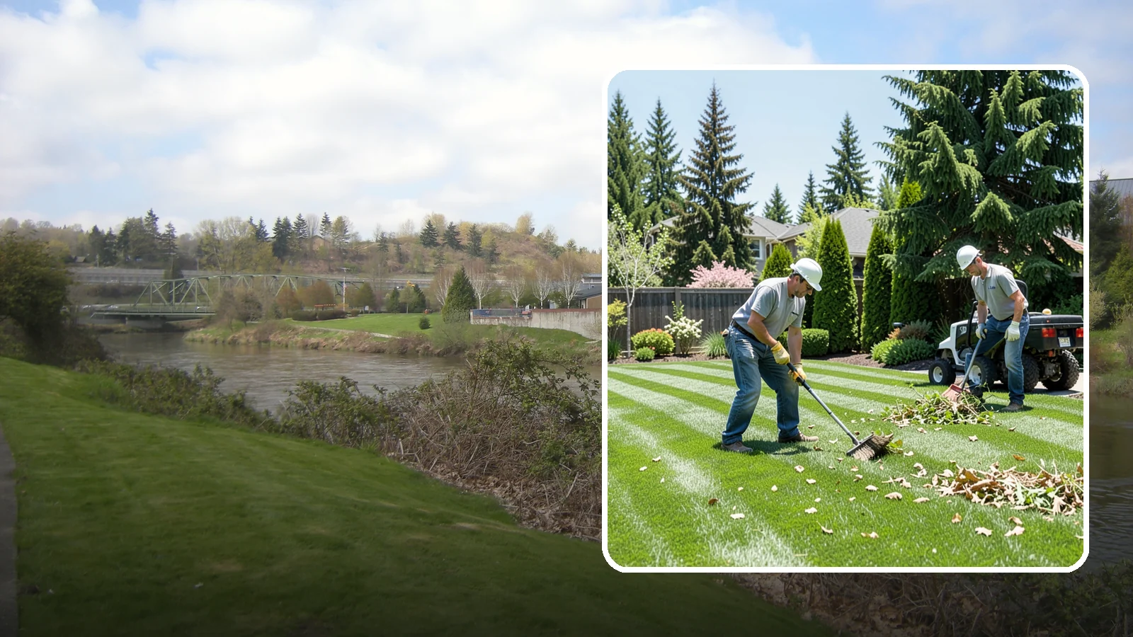 Lawn Cleanup in Tukwila, King County, WA - Refresh a neglected yard with a full cleanup of leaves, debris, weeds, and overgrowth in a single visit.
