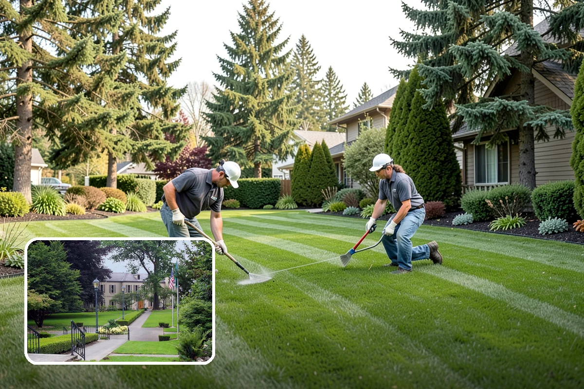 Lawn Cleanup in Woodinville, King County, WA - One-visit reset for neglected or seasonal yards