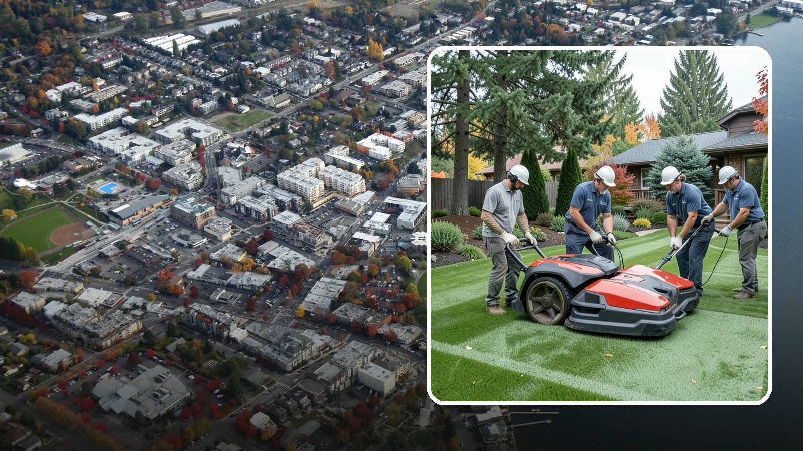 Lawn Dethatching in Kirkland, King County, WA - Dethatching that removes the built-up layer of dead grass smothering your lawn.