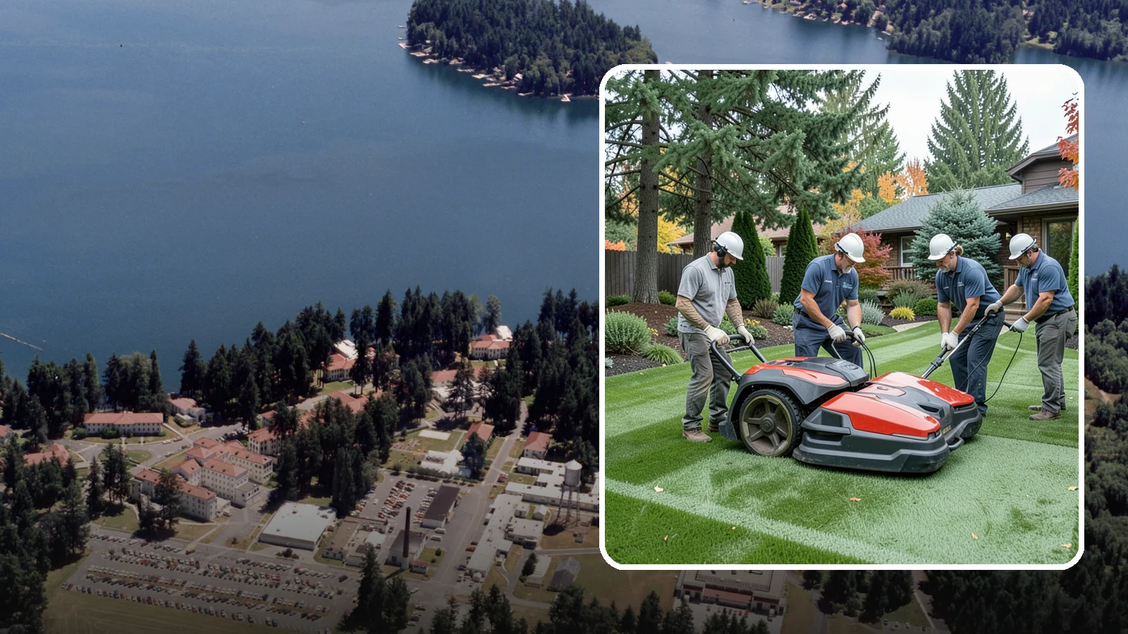 Lawn Dethatching in Lakewood, Pierce County, WA - Dethatching that removes the built-up layer of dead grass smothering your lawn.