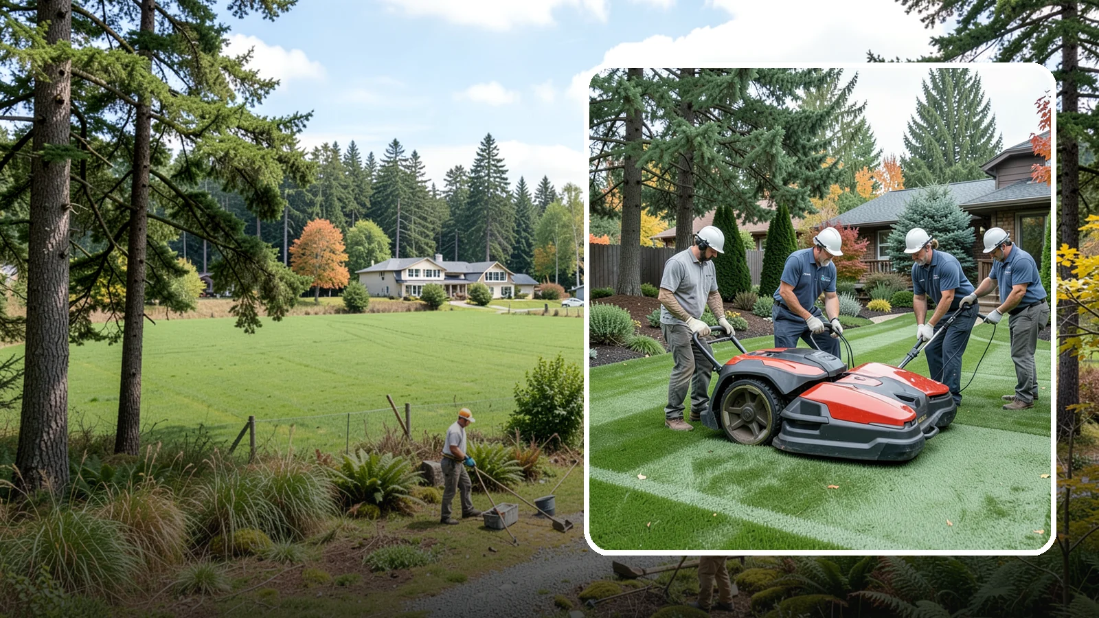 Lawn Dethatching in Lyman, Skagit County, WA - Dethatching that removes the built-up layer of dead grass smothering your lawn.