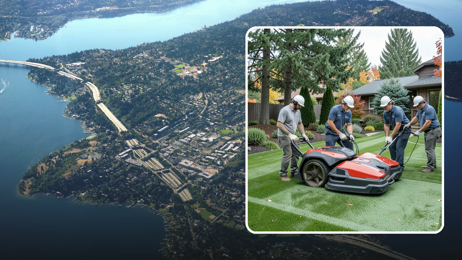Lawn Dethatching in Mercer Island, King County, WA - Dethatching that removes the built-up layer of dead grass smothering your lawn.