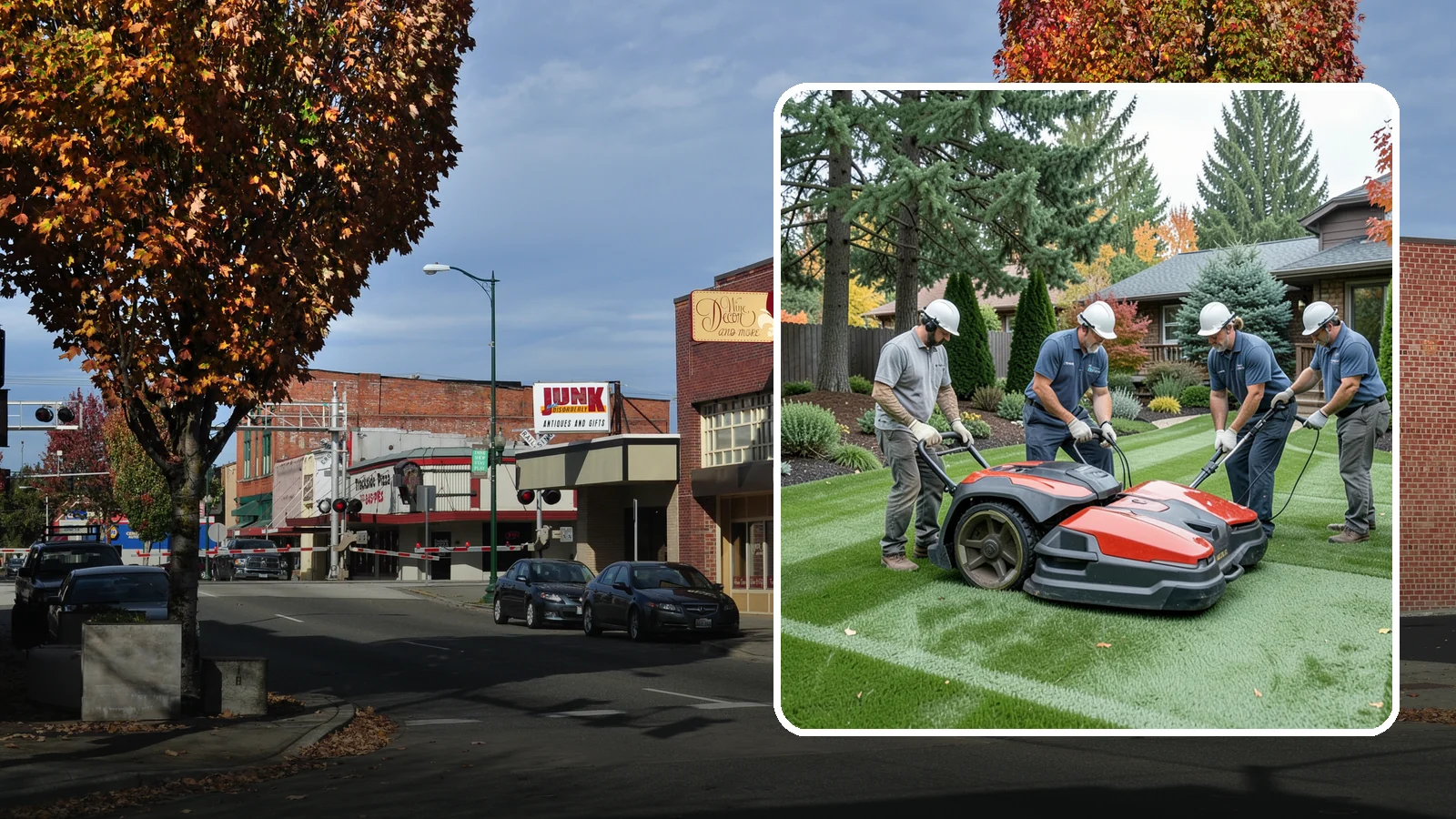 Lawn Dethatching in Puyallup, Pierce County, WA - Dethatching that removes the built-up layer of dead grass smothering your lawn.