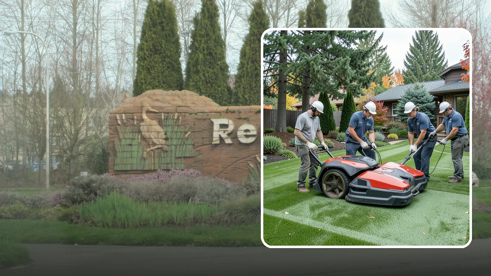 Lawn Dethatching in Renton, King County, WA - Dethatching that removes the built-up layer of dead grass smothering your lawn.