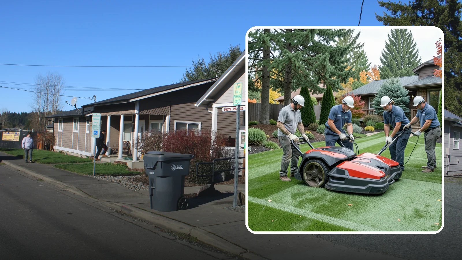 Lawn Dethatching in South Prairie, Pierce County, WA - Dethatching that removes the built-up layer of dead grass smothering your lawn.