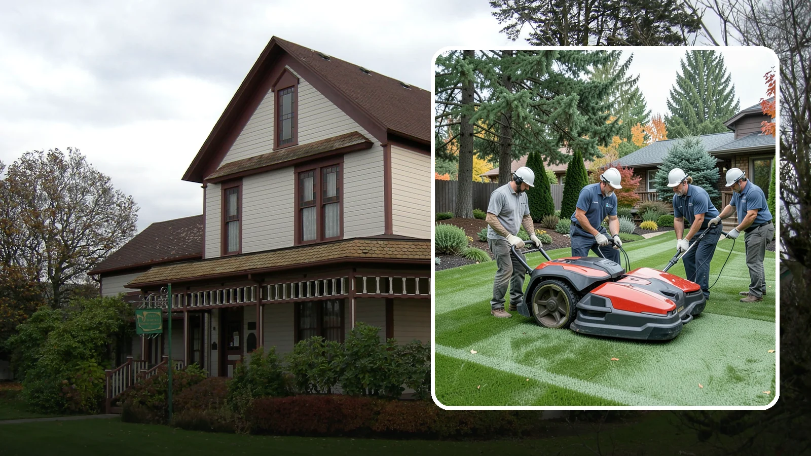 Lawn Dethatching in Sumner, Pierce County, WA - Dethatching that removes the built-up layer of dead grass smothering your lawn.