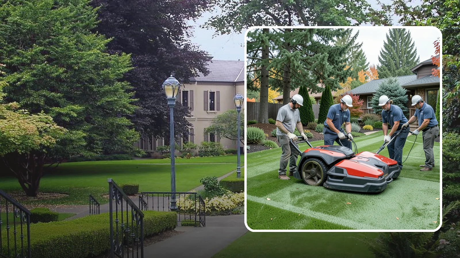 Lawn Dethatching in Woodinville, King County, WA - Dethatching that removes the built-up layer of dead grass smothering your lawn.