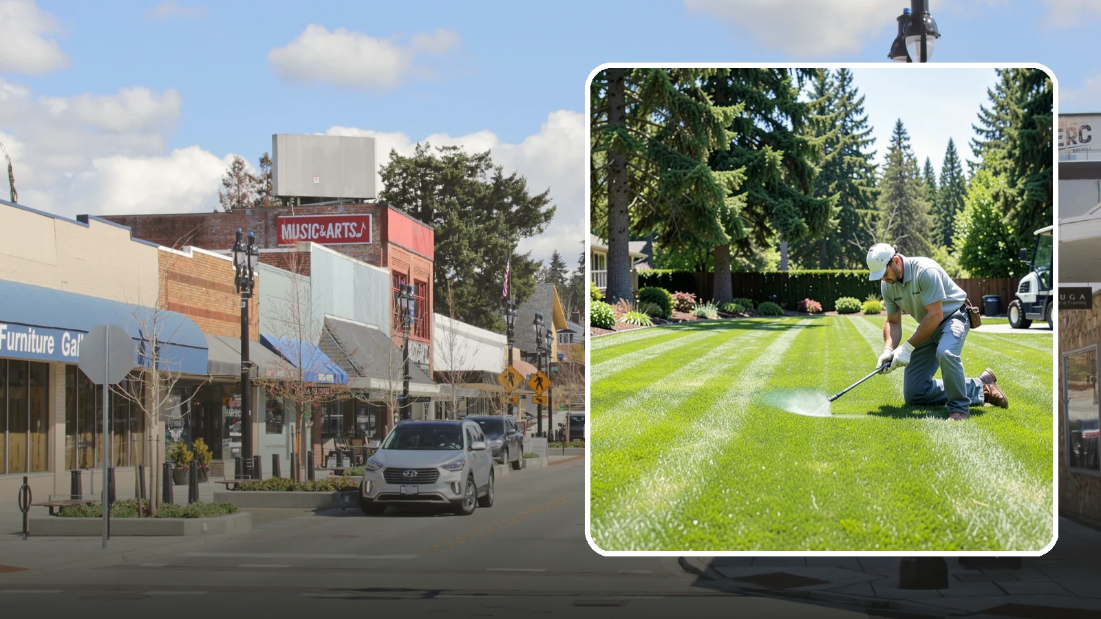 Lawn Disease Treatment in Bothell, King County, WA - Fungus and disease treatment that stops spreading lawn damage and restores healthy turf.