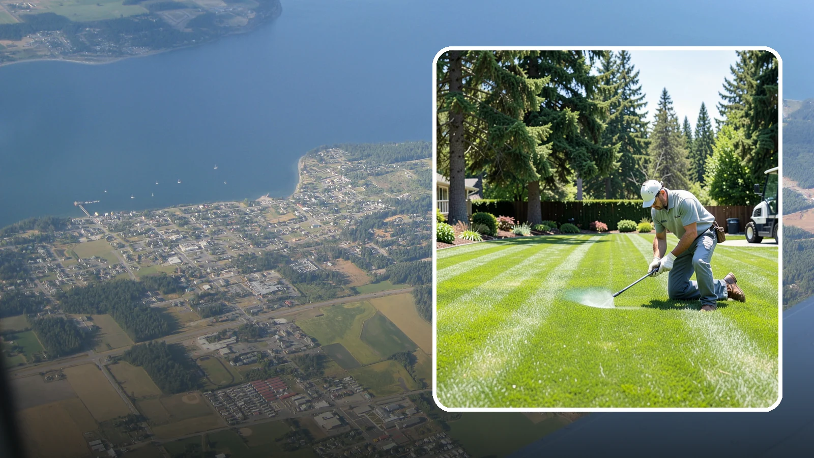 Lawn Disease Treatment in Coupeville, Island County, WA - Fungus and disease treatment that stops spreading lawn damage and restores healthy turf.