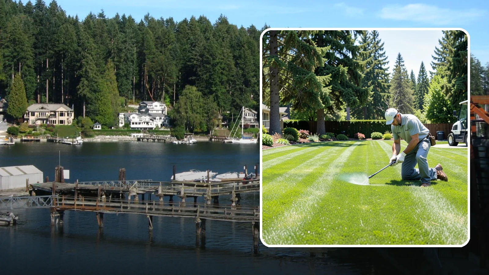 Lawn Disease Treatment in Gig Harbor, Pierce County, WA - Fungus and disease treatment that stops spreading lawn damage and restores healthy turf.