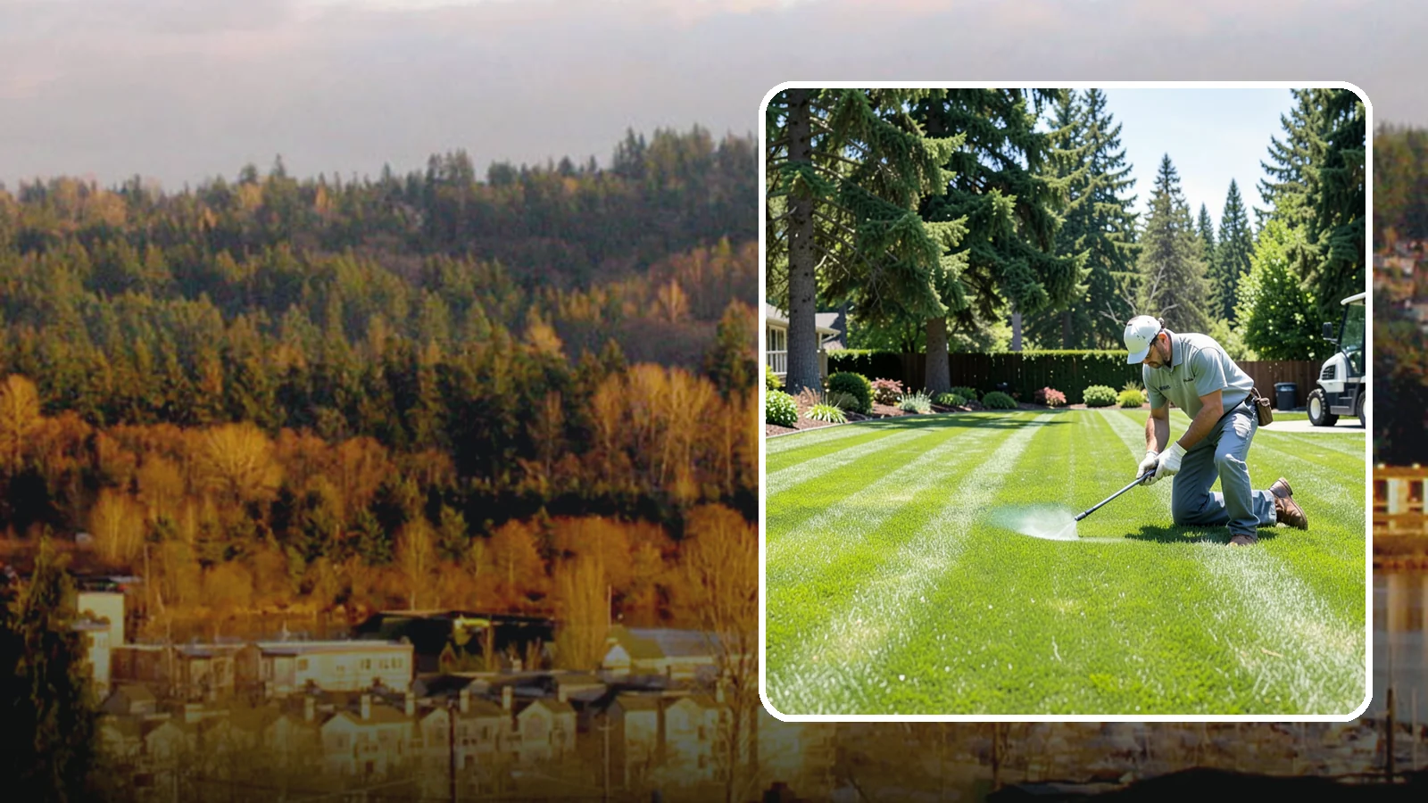 Lawn Disease Treatment in Kenmore, King County, WA - Fungus and disease treatment that stops spreading lawn damage and restores healthy turf.