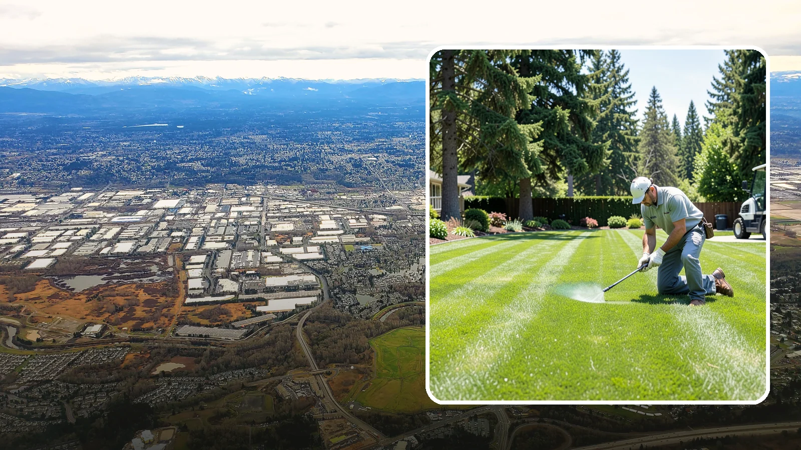 Lawn Disease Treatment in Kent, King County, WA - Fungus and disease treatment that stops spreading lawn damage and restores healthy turf.