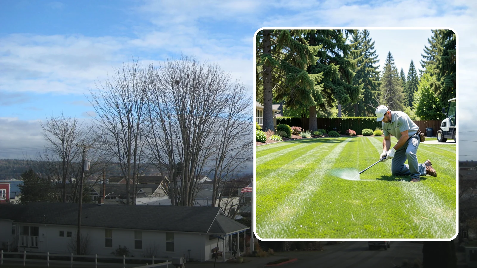 Lawn Disease Treatment in Langley, Island County, WA - Fungus and disease treatment that stops spreading lawn damage and restores healthy turf.