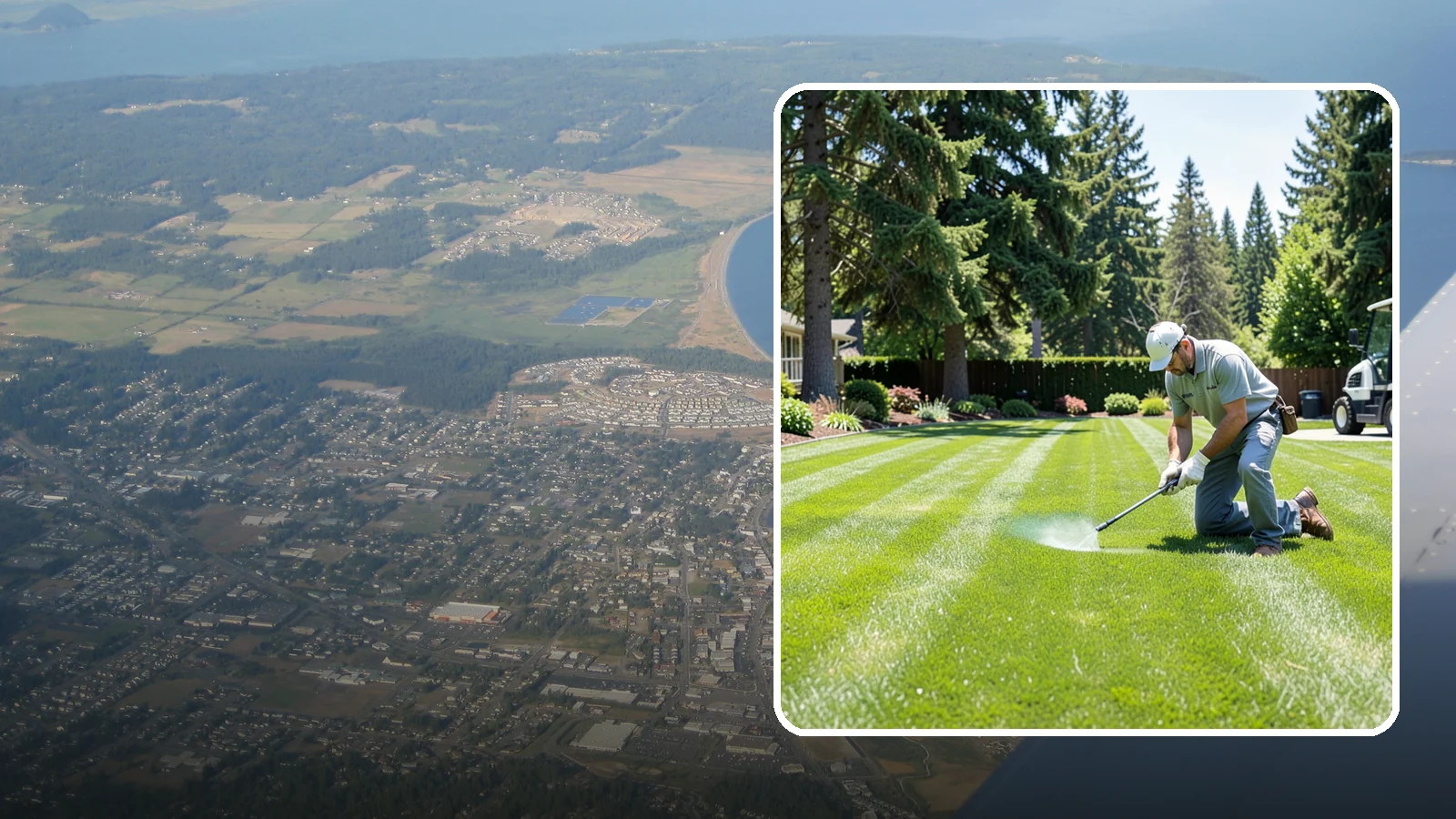 Lawn Disease Treatment in Oak Harbor, Island County, WA - Fungus and disease treatment that stops spreading lawn damage and restores healthy turf.