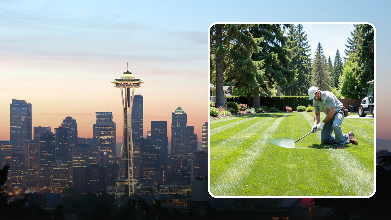 Lawn Disease Treatment in Seattle, King County, WA - Fungus and disease treatment that stops spreading lawn damage and restores healthy turf.