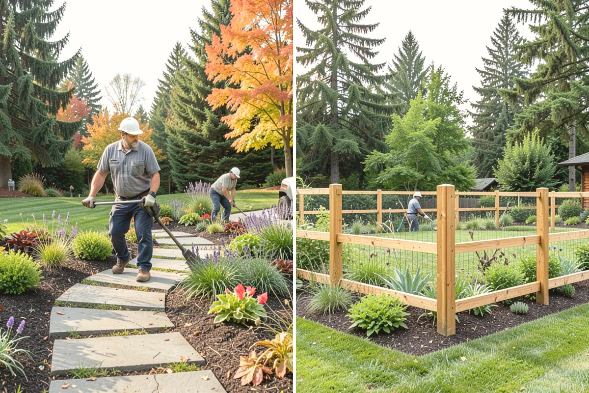 Lawn Edging in Anacortes, Skagit County, WA - Mark the edge line along hardscapes and beds
