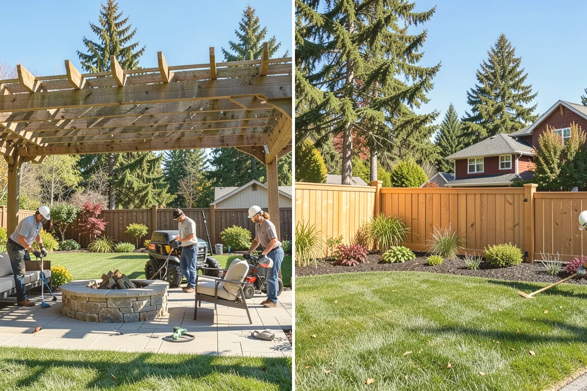 Lawn Edging in Bellevue, King County, WA - Mark the edge line along hardscapes and beds