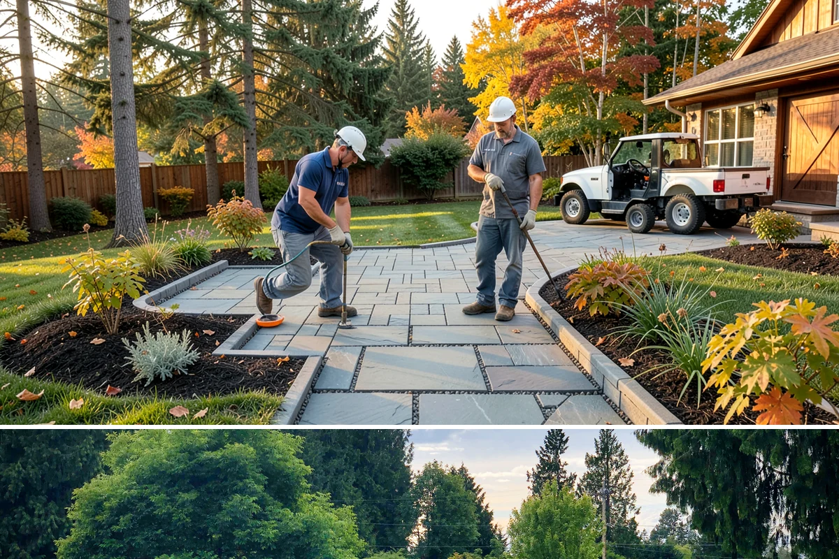 Lawn Edging in Bonney Lake, Pierce County, WA - Best maintained through the growing season alongside regular mowing