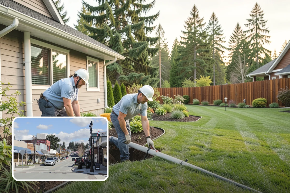 Lawn Edging in Bothell, King County, WA - Sharp defined borders that frame the whole yard