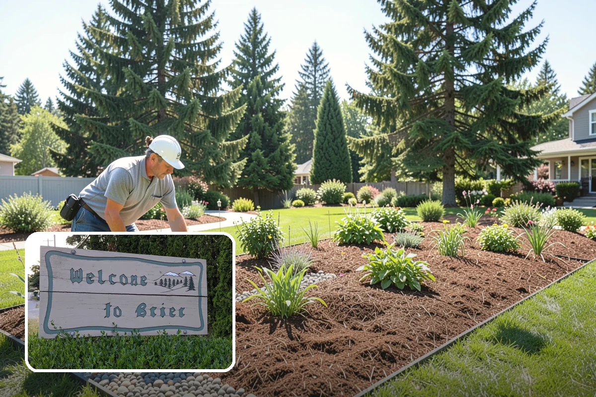 Lawn Edging in Brier, Snohomish County, WA - Sharp defined borders that frame the whole yard