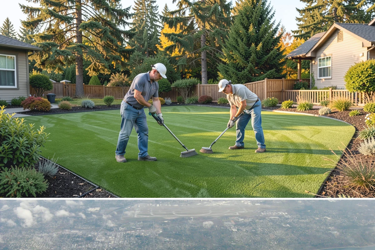 Lawn Edging in Burien, King County, WA - Best maintained through the growing season alongside regular mowing