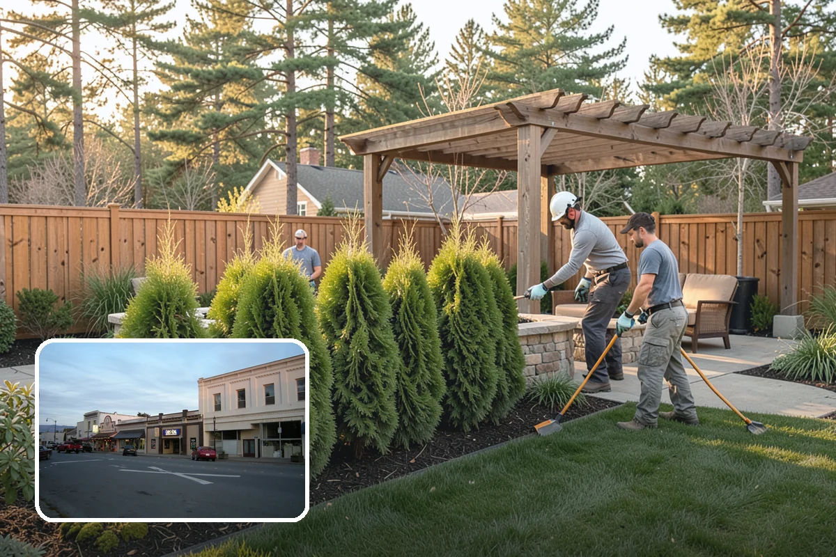 Lawn Edging in Burlington, Skagit County, WA - Sharp defined borders that frame the whole yard