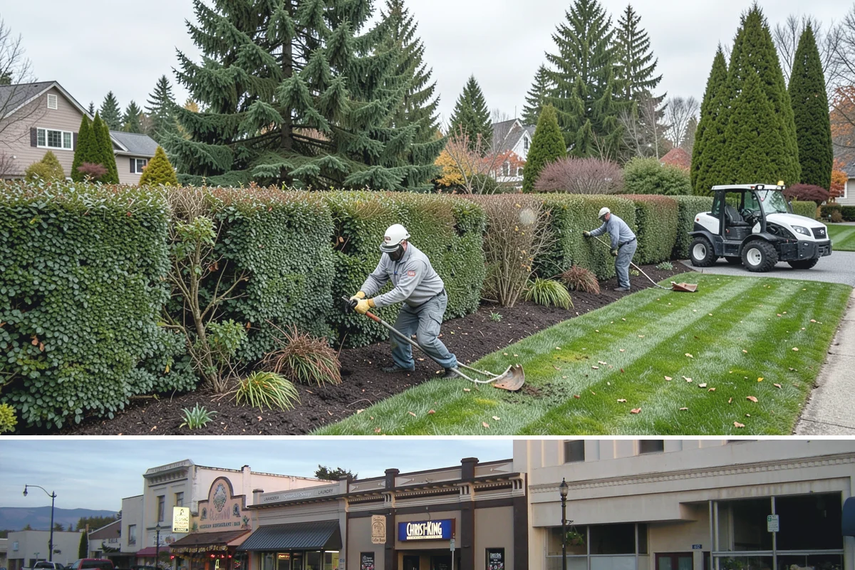 Lawn Edging in Burlington, Skagit County, WA - Best maintained through the growing season alongside regular mowing