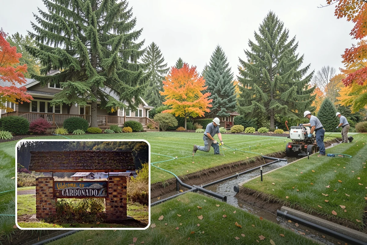 Lawn Edging in Carbonado, Pierce County, WA - Sharp defined borders that frame the whole yard